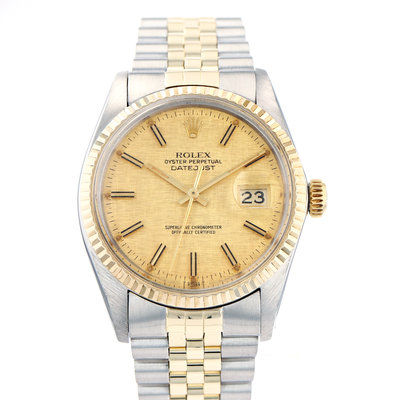 Rolex Datejust 36 16013 Yellow Dial 36