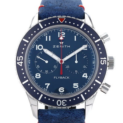 Zenith Cronometro Tipo CP-2 03.2241.405 Blue Dial 43