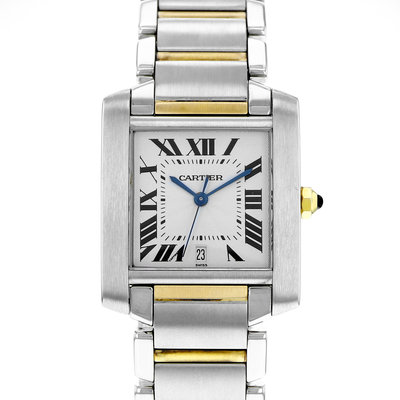Cartier Tank Francaise W51005Q4 Silver Dial 28