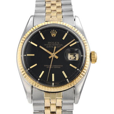 Rolex Datejust 36 1601 Black Dial 36