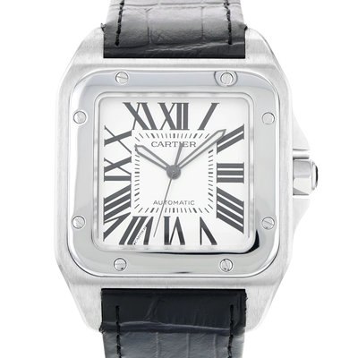 Cartier Santos 100 2656 White Dial 38