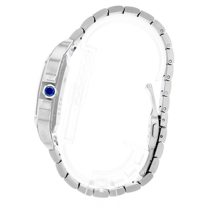 Cartier Santos WSSA0018 White Dial 47.5