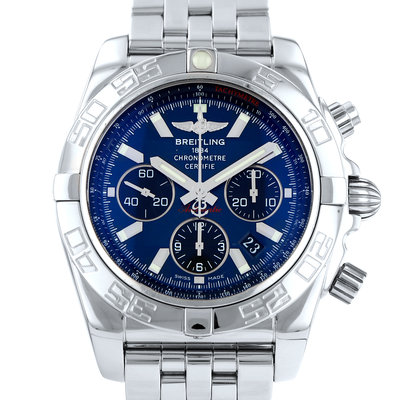 Breitling Chronomat AB0110 Blue Dial 44
