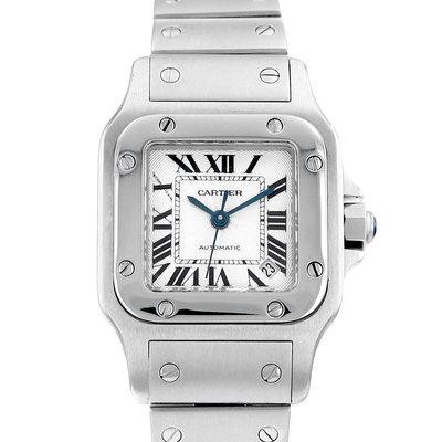 Cartier Santos Galbée 2423 Silver Dial 24