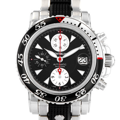 Montblanc Sport Steel 102359 Black Dial 41.5
