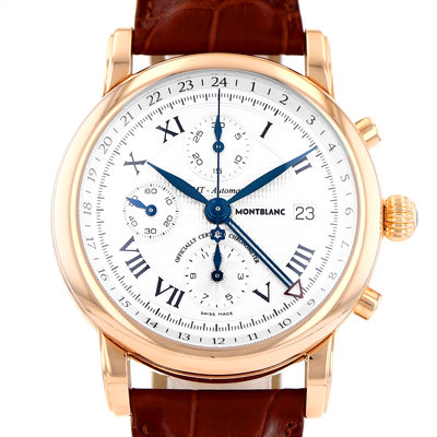 Montblanc Meisterstuck 7074 Silver Dial 42