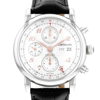 Montblanc Star Chronograph 110590 Silver Dial 42