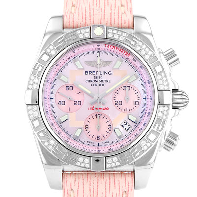 Breitling Chronomat Limited Edition AB0140 Pink Dial 41