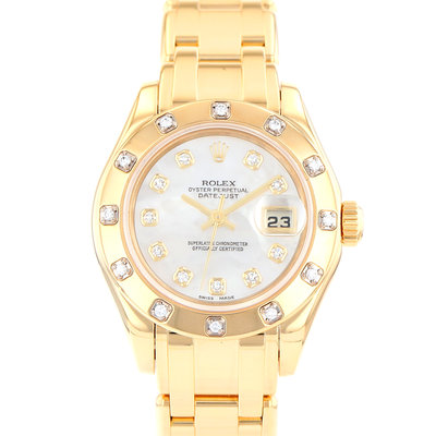 Rolex Lady-Datejust Pearlmaster 80318 Mother of Pearl Dial 29