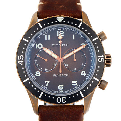 Zenith Pilot Cronometro Tipo 29.2240.405 Brown Dial 43