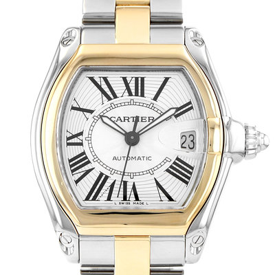 Cartier Roadster W62031Y4 Silver Dial 37