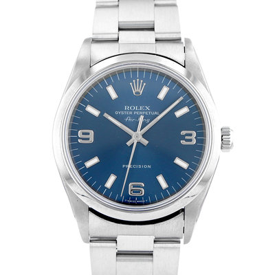 Rolex Air King 14000 Blue Dial 34