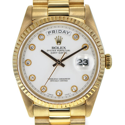 Rolex Day-Date 36mm 18238 White Dial 36