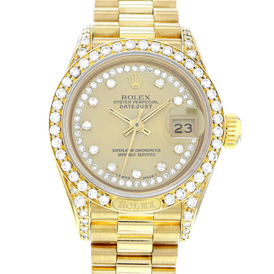 Rolex Lady-Datejust 69158 Yellow Dial 26
