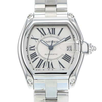 Cartier Roadster W62025V3 Silver Dial 36