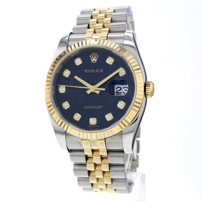 Rolex Datejust 36 116233 Blue Dial 36