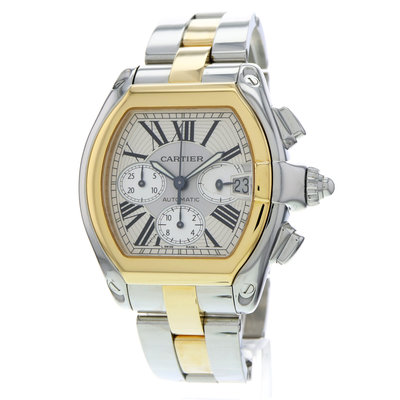 Cartier Roadster W62027Z1 White Dial 48