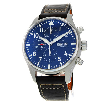 IWC Pilot Chronograph IW377714 Blue Dial 43