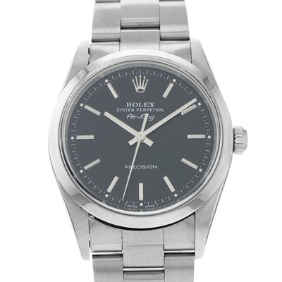 Rolex Air King 14000 Black Dial 34
