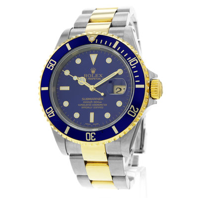 Rolex Submariner 16613 Blue Dial 40