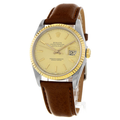Rolex Datejust 36 16233 Gold Dial 36