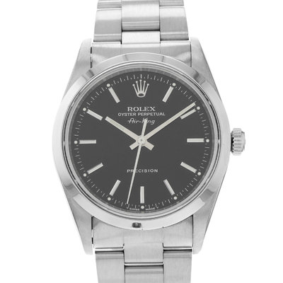 Rolex Air King 14000 Black Dial 34