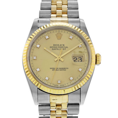 Rolex Datejust 36 16233 Gold Dial 36