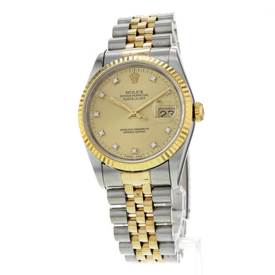 Rolex Datejust 36 16233 Gold Dial 36