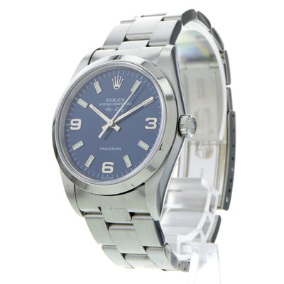 Rolex Air King 14000 Blue Dial 34