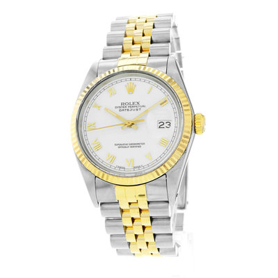 Rolex Datejust 36 16013 White Dial 36