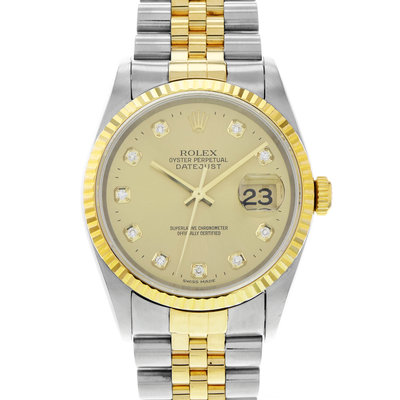 Rolex Datejust 36 16233 Gold Dial 36