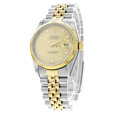 Rolex Datejust 36 16233 Gold Dial 36