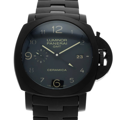 Panerai Luminor 1950 3 Days GMT Automatic PAM01438 Black Dial 44