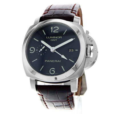 Panerai Luminor 1950 3 Days GMT Automatic PAM00320 Black Dial 44