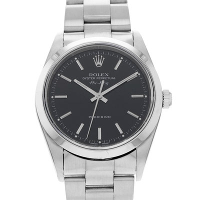 Rolex Air King 14000 Black Dial 34