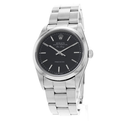 Rolex Air King 14000 Black Dial 34
