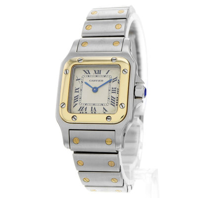 Cartier Santos Galbée 1057930 White Dial 24