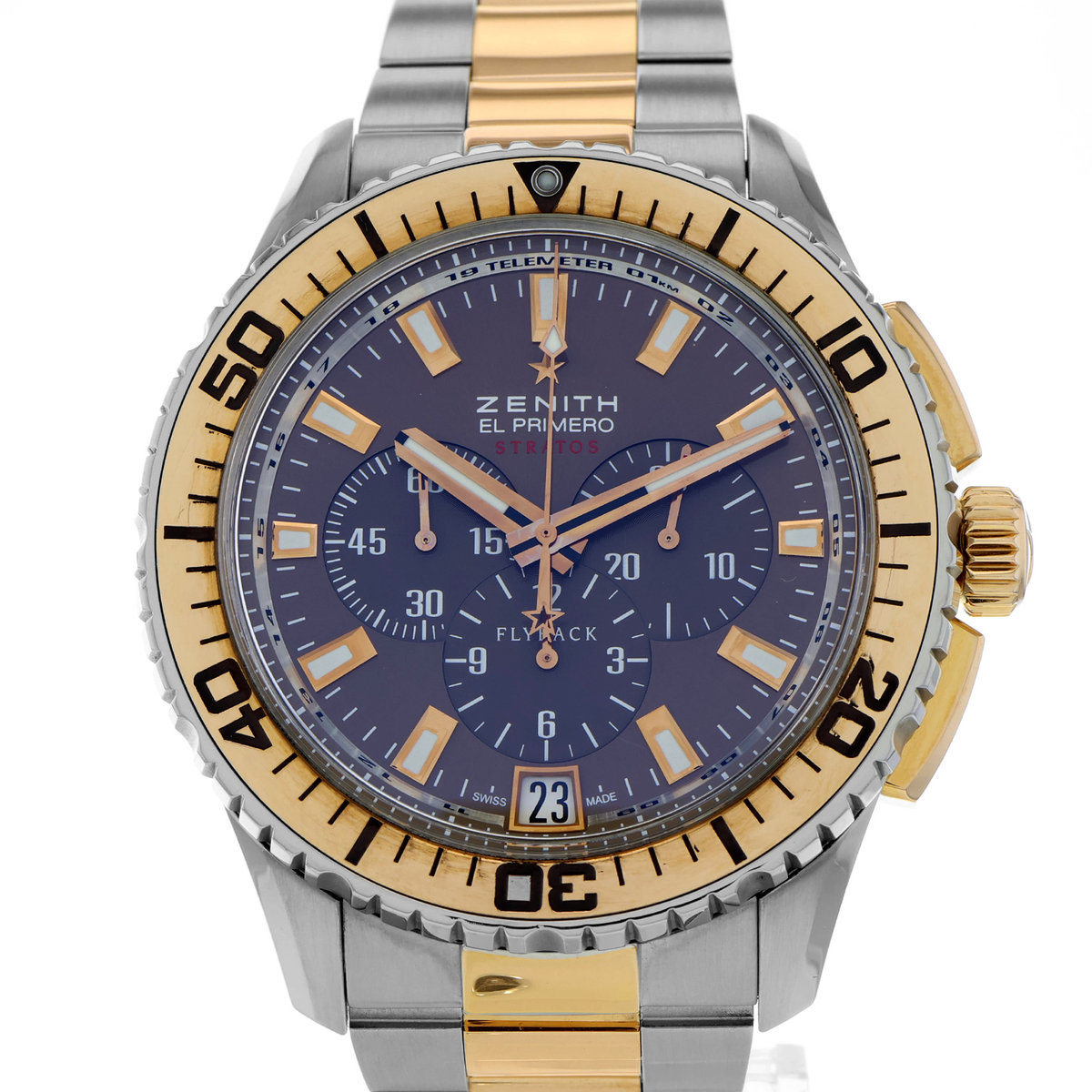 Zenith El Primero Stratos Flyback 51.2061.405 Blue Dial 45