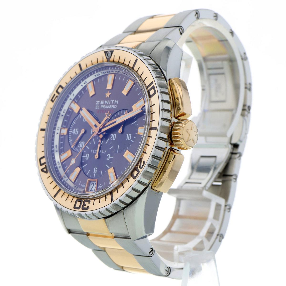 Zenith El Primero Stratos Flyback 51.2061.405 Blue Dial 45