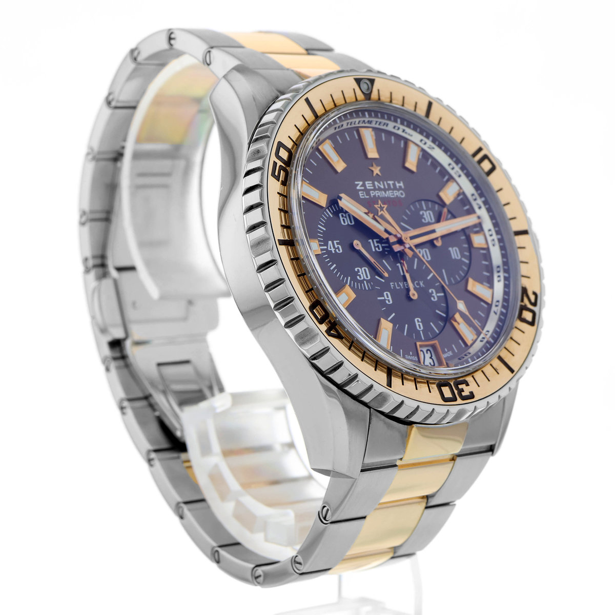 Zenith El Primero Stratos Flyback 51.2061.405 Blue Dial 45