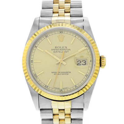 Rolex Datejust 36 16233 Yellow Dial 36