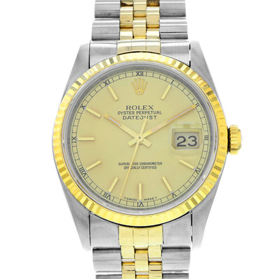 Rolex Datejust 36mm 16233 Yellow Dial 36