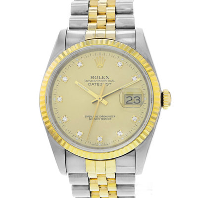 Rolex Datejust 36 16233 Yellow Dial 36