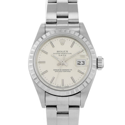 Rolex Oyster Perpetual Lady Date 79240 Silver Dial 26