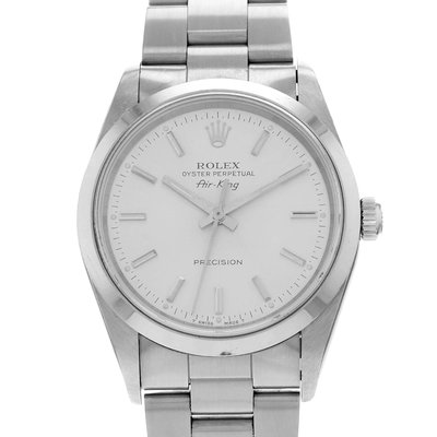 Rolex Air King 14000 Silver Dial 34