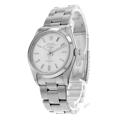 Rolex Air King 14000 Silver Dial 34