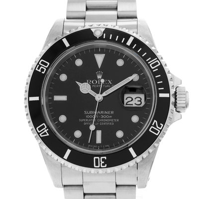 Rolex Submariner 16610 Black Dial 40