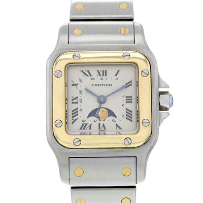 Cartier Santos 119902 Silver Dial 24