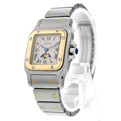 Cartier Santos 119902 Silver Dial 24