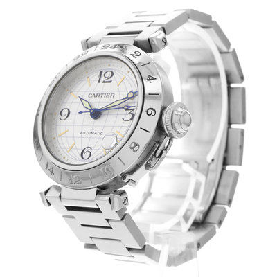 Cartier Pasha C W31029M7 Silver Dial 35